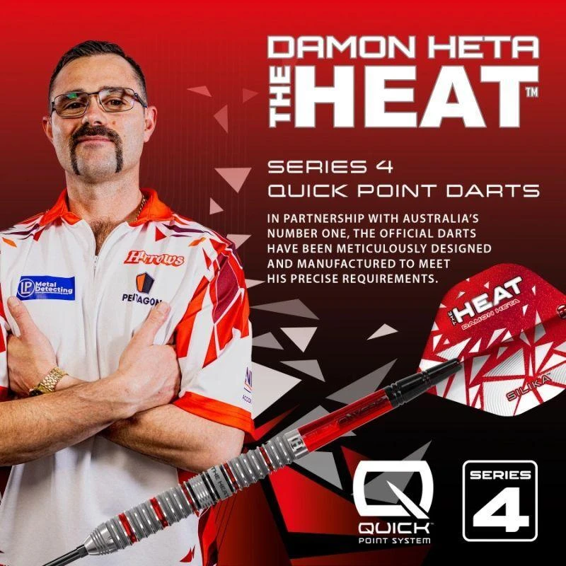 Harrows DAMON HETA SERIES 4 90% plieninių antgalių strėlytės