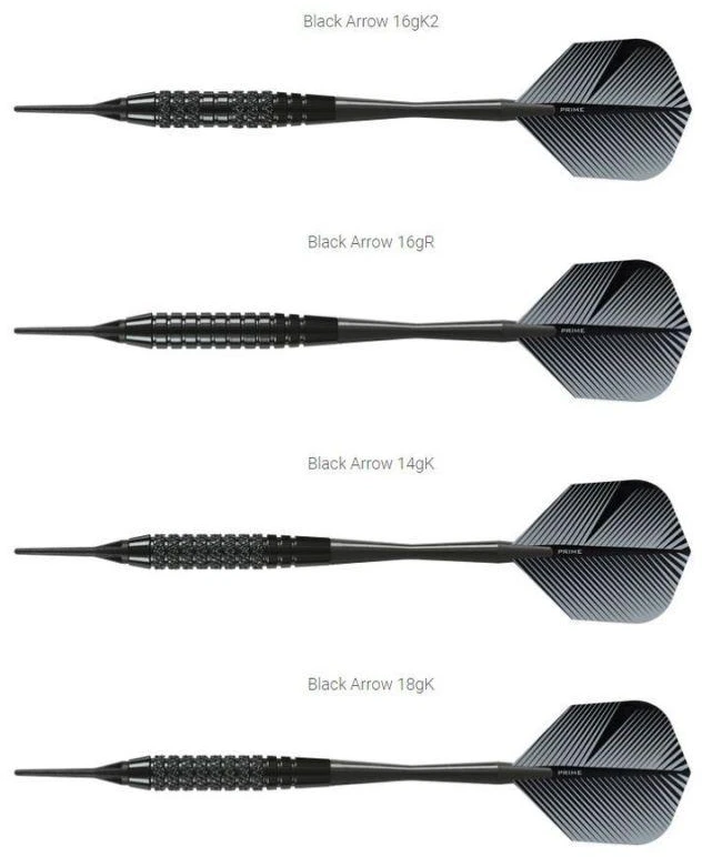 Harrows Juodas Arrow Softip Darts HS-TNK-000013120