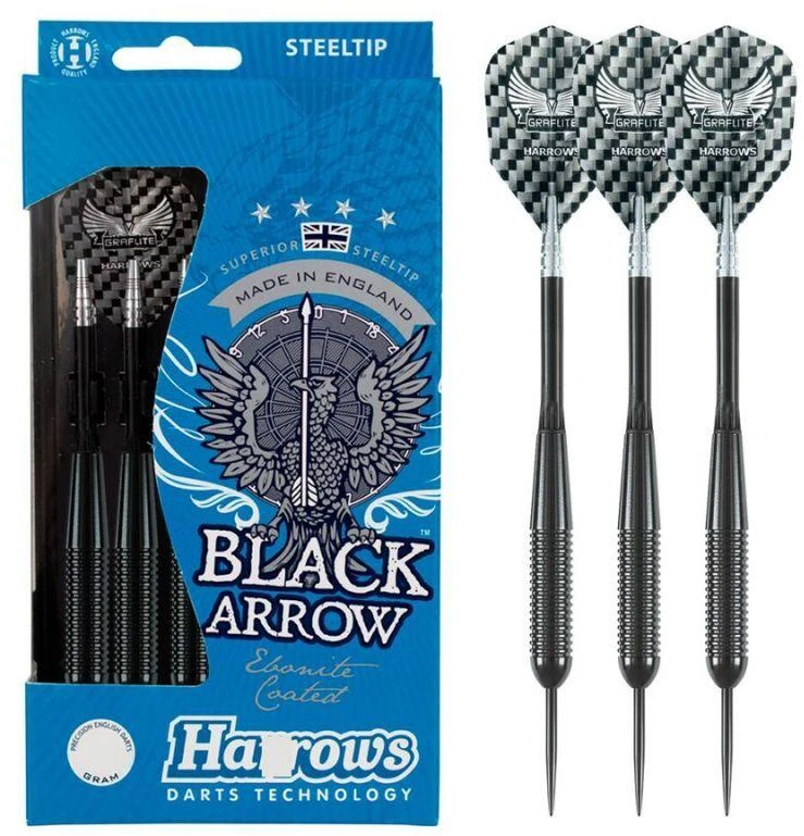 Harrows Juodas Arrow Steeltip dartai HS-TNK-000013143