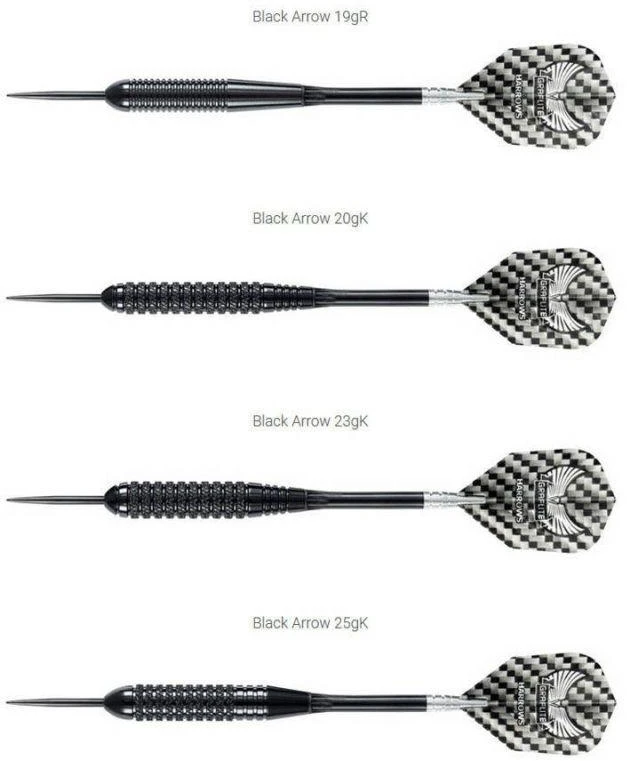Harrows Juodas Arrow Steeltip dartai HS-TNK-000013143