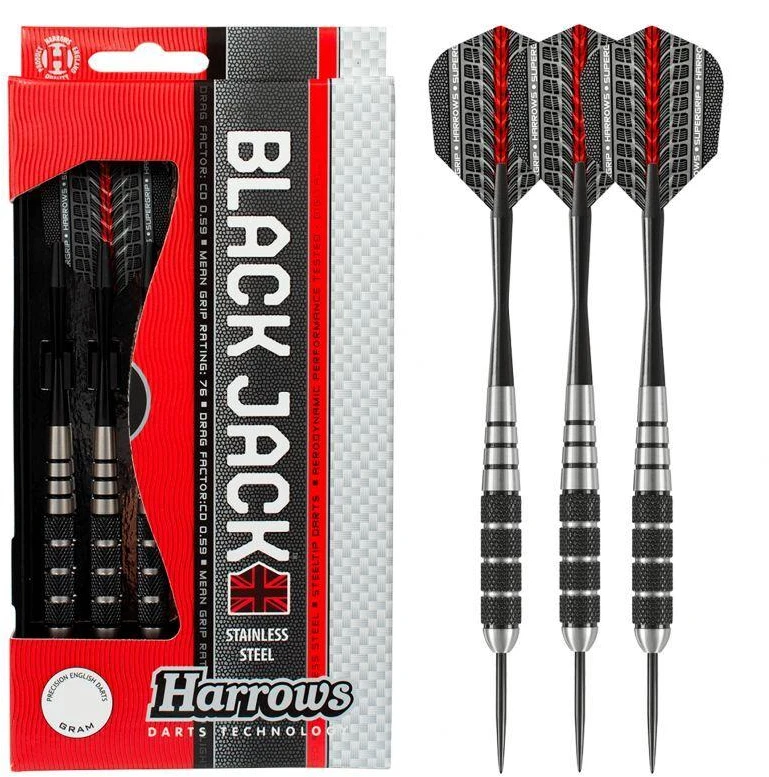 Harrows Juodas Jack Steeltip Dartai HS-TNK-000013144