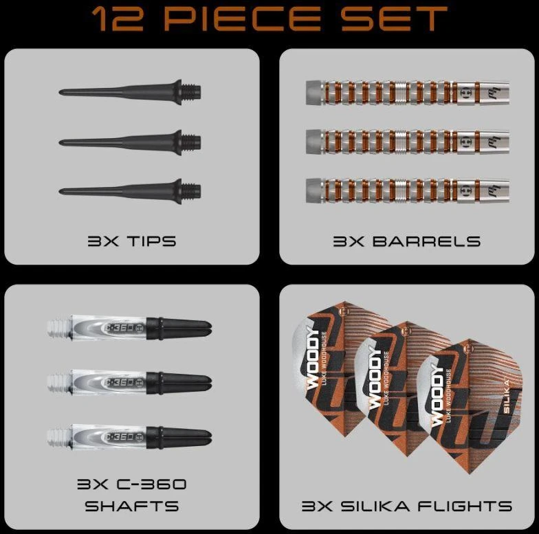 Harrows LUKE WOODHOUSE SERIES 3 strėlytės 90% softip