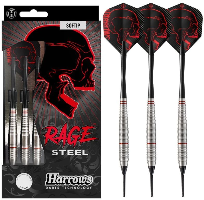 Harrows Darts strėlytės softip RAGE 3x18gR