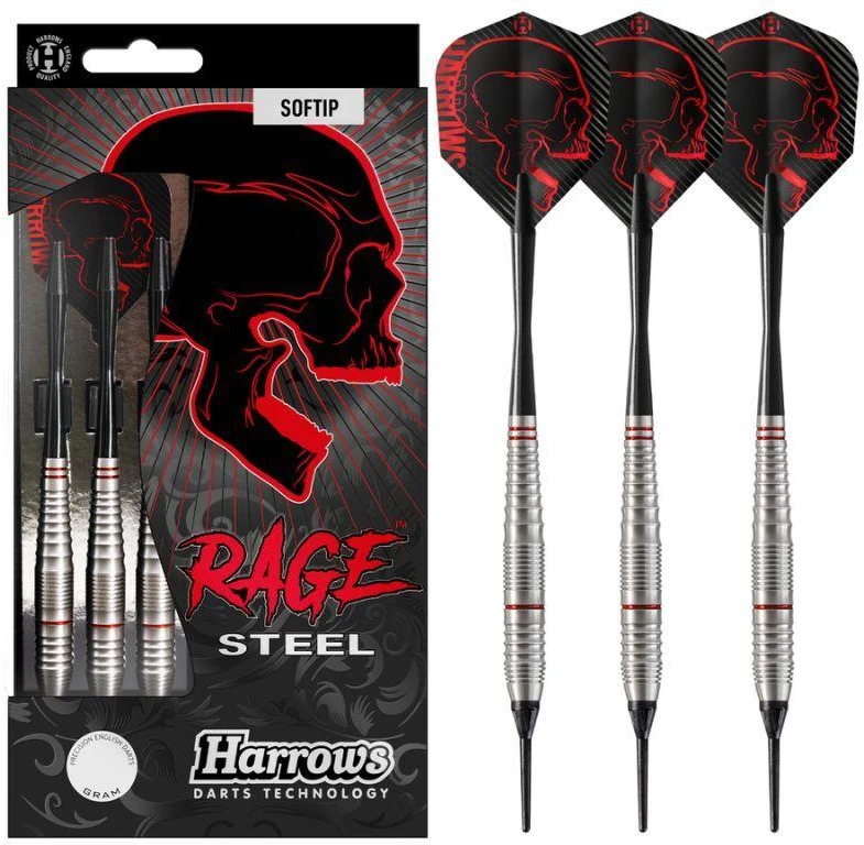 Harrows Darts strėlytės softip RAGE 3x18gR