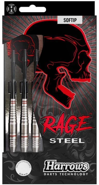 Harrows Darts strėlytės softip RAGE 3x18gR