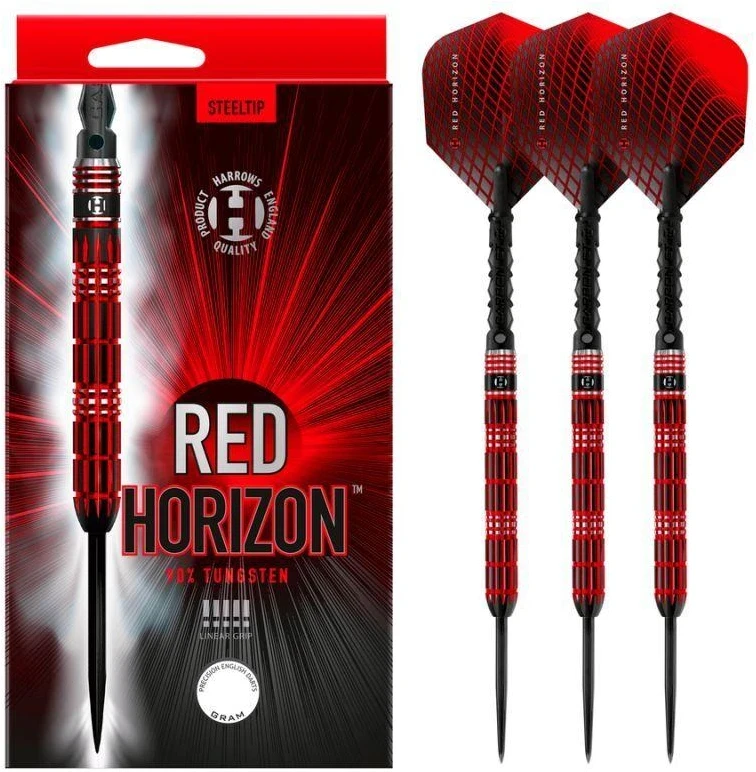 Harrows Raudonas HORIZON 90% plieniniai Darts Raudonas Horizontas