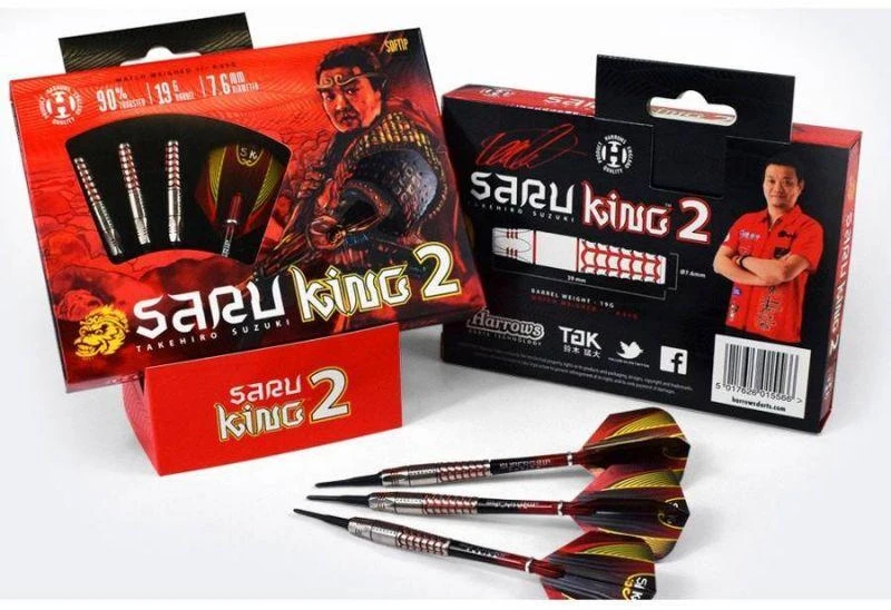 Harrows Saru King 2 strėlytės, 90 % minkšto tvirtinimo, HS-TNK-000013352