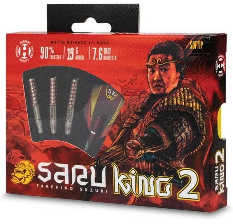 Harrows Saru King 2 strėlytės, 90 % minkšto tvirtinimo, HS-TNK-000013352