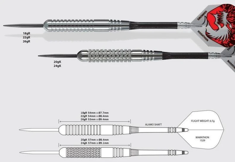 Harrows Sidabrinis Arrows Steeltip strėlės HS-TNK-000013162