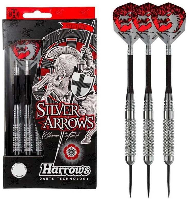 Harrows Sidabrinis Arrows Steeltip strėlės HS-TNK-000013162
