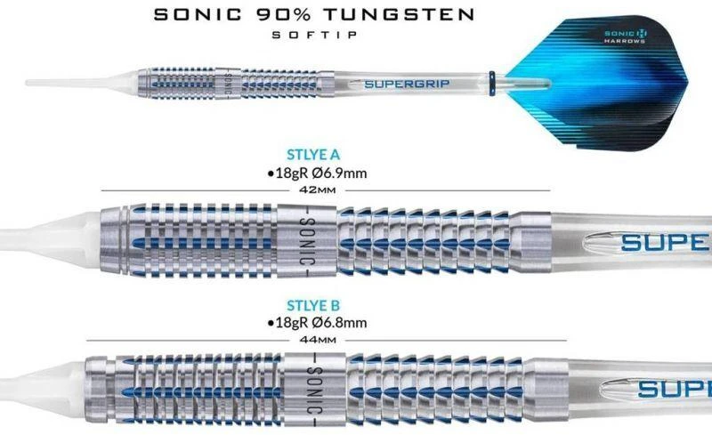 Harrows Sonic strėlės 90 % softip HS-TNK-000013302