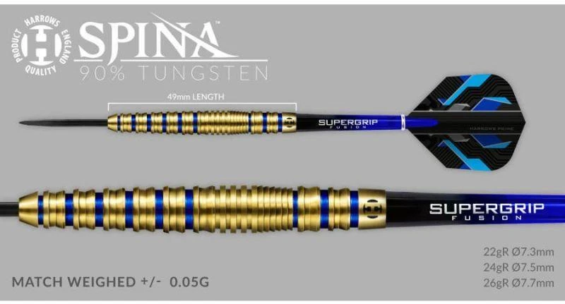 Steel Harrows Spina Gold 90% plieniniai antgaliai Smigiu 13751