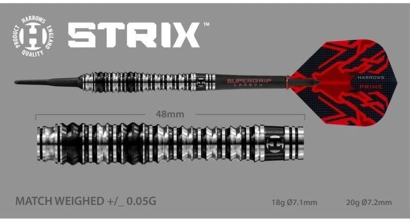 Harrows Strix 90% volframo smigiai su minkštais antgaliais