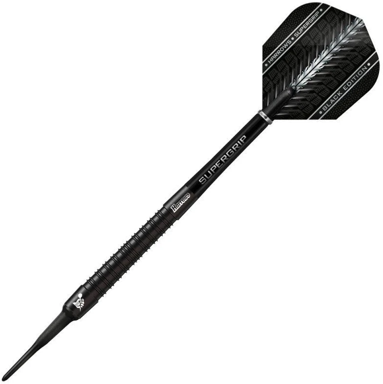 Harrows Supergrip Juodas 90% Softip Smiginės