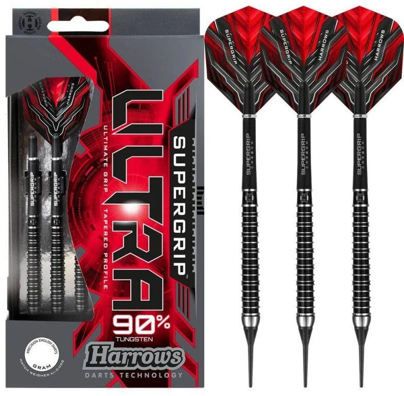 Harrows Supergrip Ultra Dartai 90% Softip HS-TNK-000013877