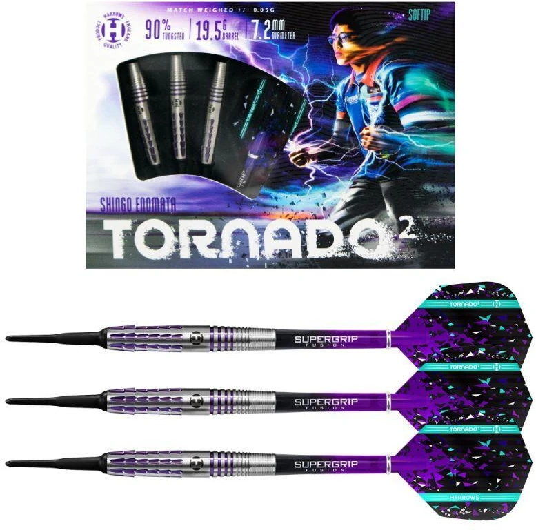 Harrows Tornado 2 Dartai 90% minkštas HS-TNK-000013351