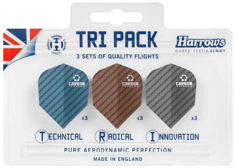 Harrows Tri Pack Carbon 3x3 plunksnos HS-TNK-000013292