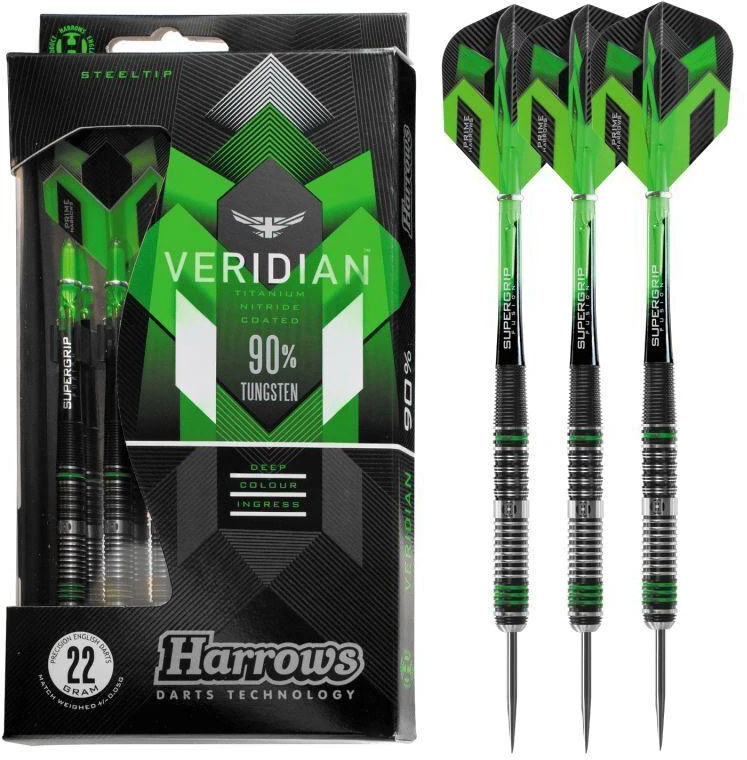 Harrows Veridian 90% Volframo Steeltip smigukai HS-TNK-000013339