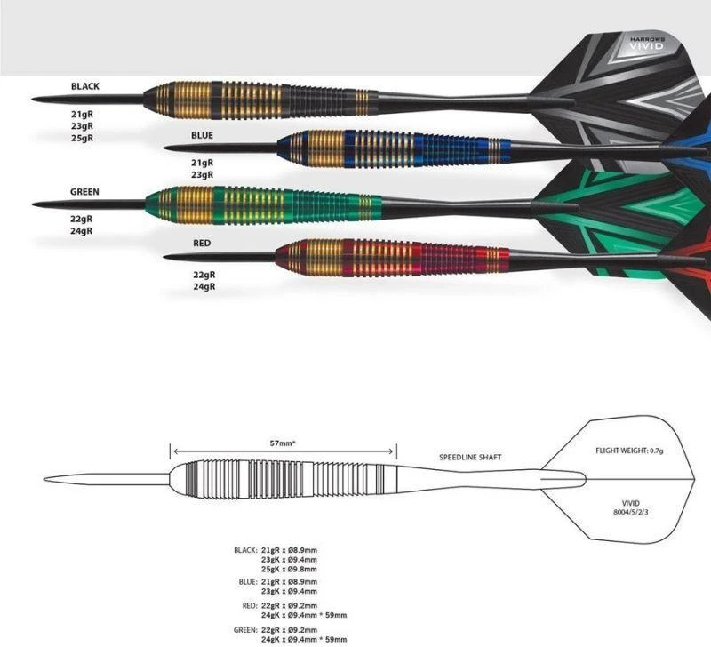 Harrows Strėlytės akėčios Vivid Steel, 3vnt