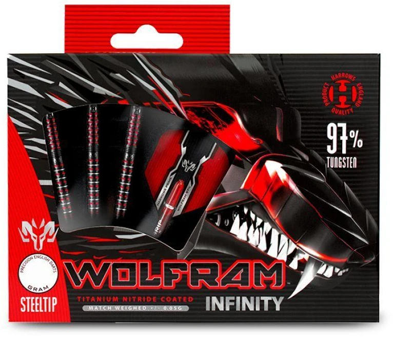 Harrows Volframo "Infinity" 97% Plieniniai Dart HS-TNK-000013387