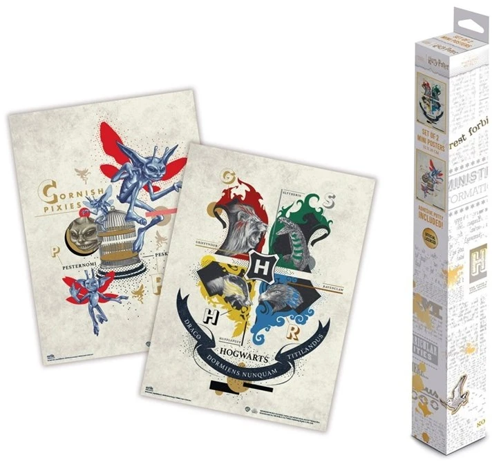 Harry Potter - Set of 2 wall posters 38 x 52 cm