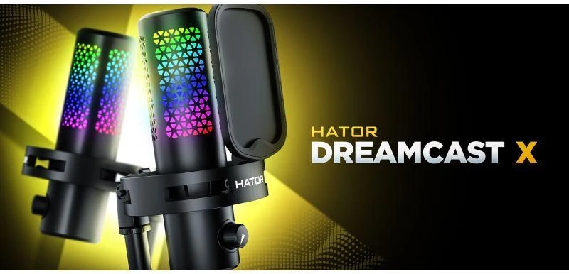 Carruzzo HATOR Dreamcast X Juoda Tinklalaidžių mikrofonas