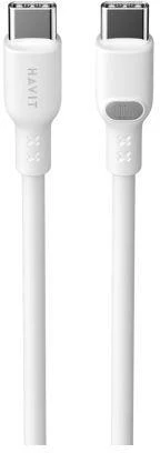 Havit CB6280 - USB Type C į USB Type C laidas, 1 m (baltas)