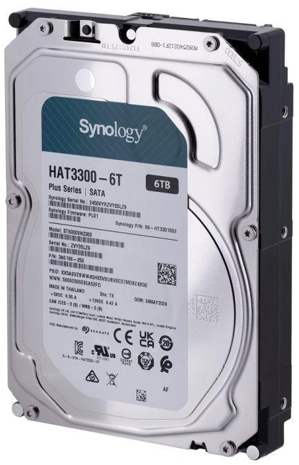Synology Sinologija | Kietasis diskas | HAT3300-6T | 5400 RPM | 6000 GB