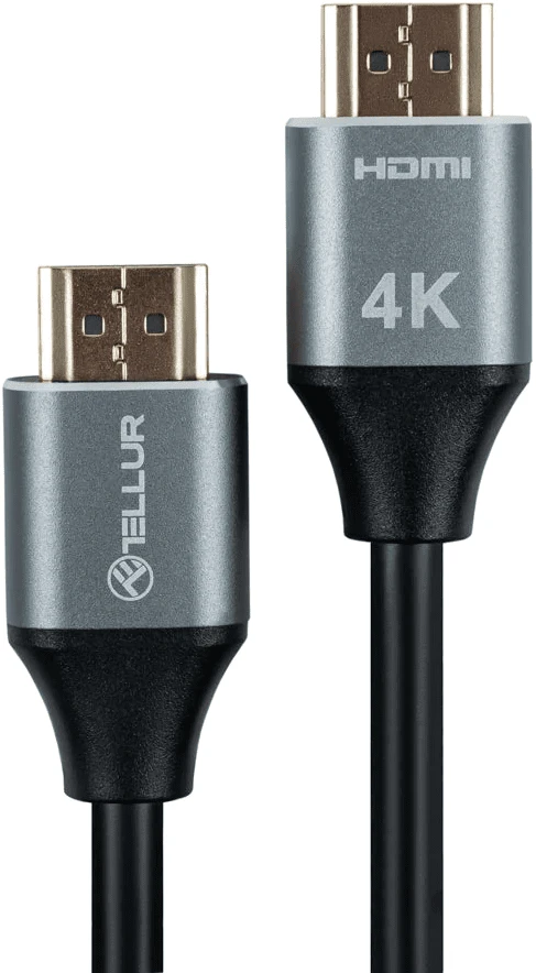 HDMI 2.0 kabelis su 4K ir Ethernet Tellur, 18 Gb/s, 3 m, juodas