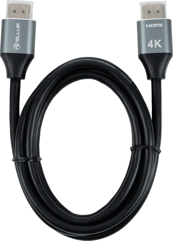 HDMI 2.0 kabelis su 4K ir Ethernet Tellur, 18 Gb/s, 3 m, juodas