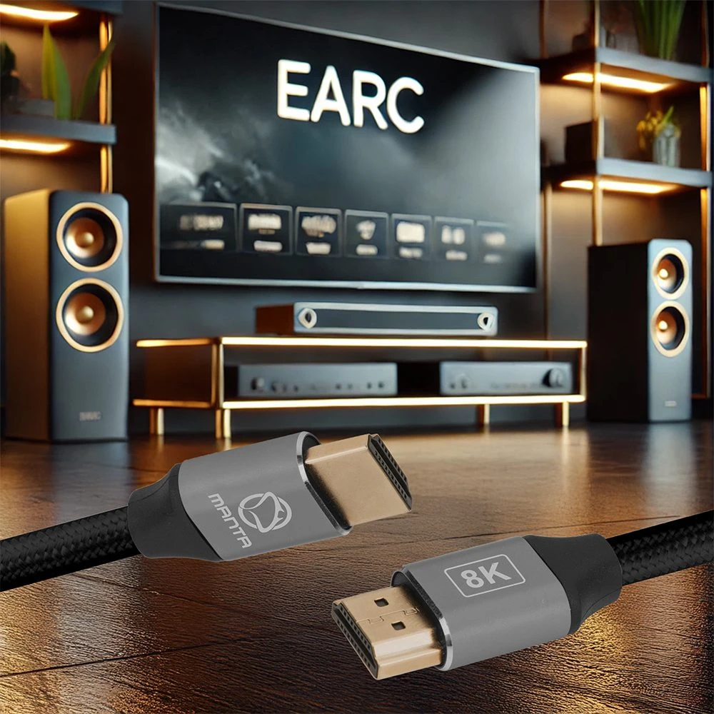 HDMI 2.1 kabelis 8K Manta, 2 m