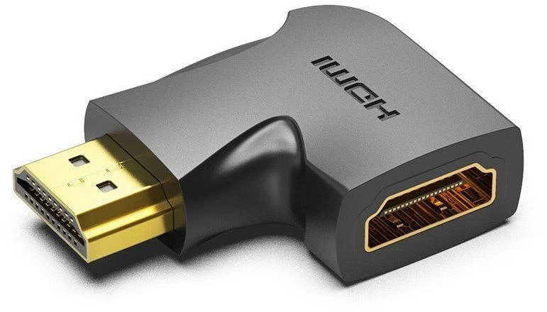 Vention HDMI 90℃ kampinis adapteris 4K 60Hz - Juodas