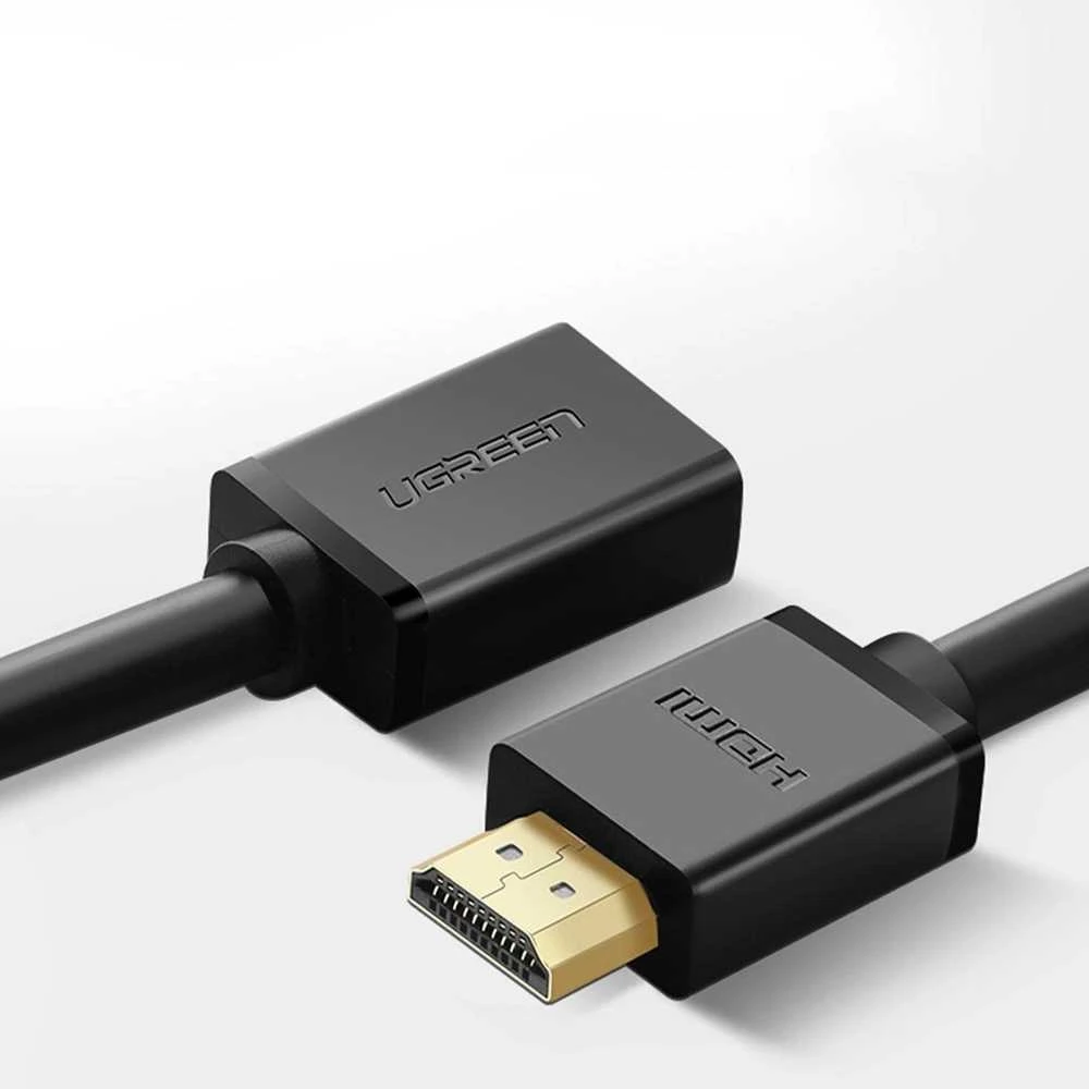UGREEN HD107 HDMI kištukas į HDMI lizdą FullHD 3D 1m - Juodas