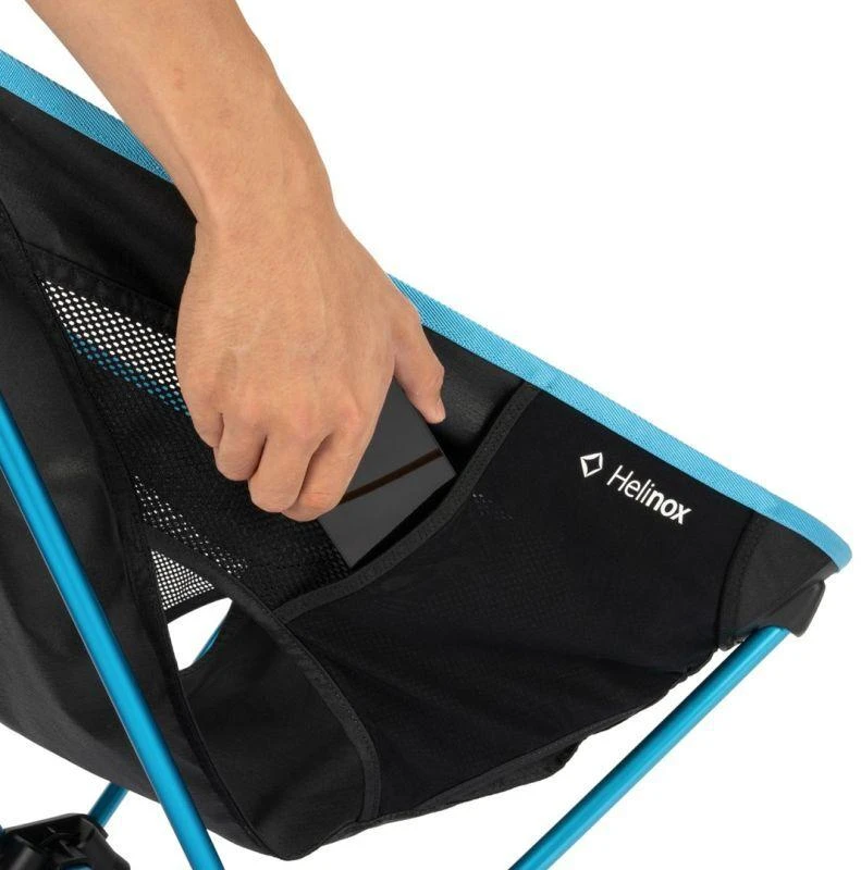 Helinox Chair One Highback (RE) 4 kojų stovyklavimo kėdė, juoda, mėlyna