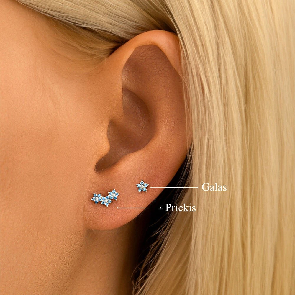 Helix auskarai Aqua