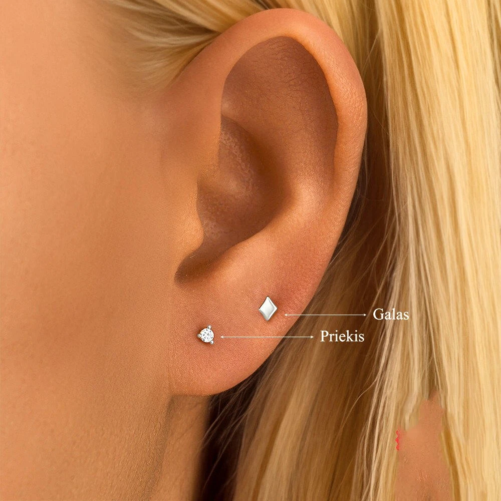 Helix auskarai Diamond