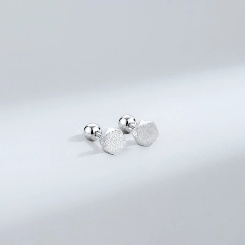 Helix auskarai Hexa Frost