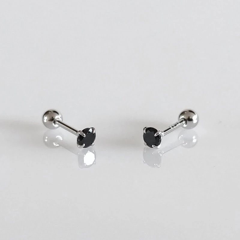 Helix auskarai Juodas 3mm