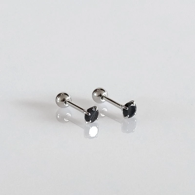 Helix auskarai Juodas 3mm