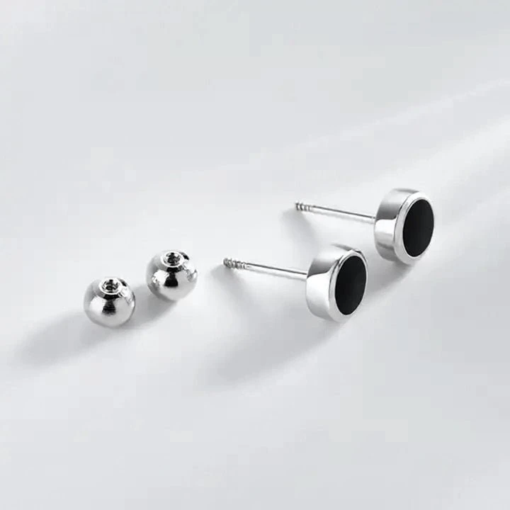 Helix auskarai Juodas