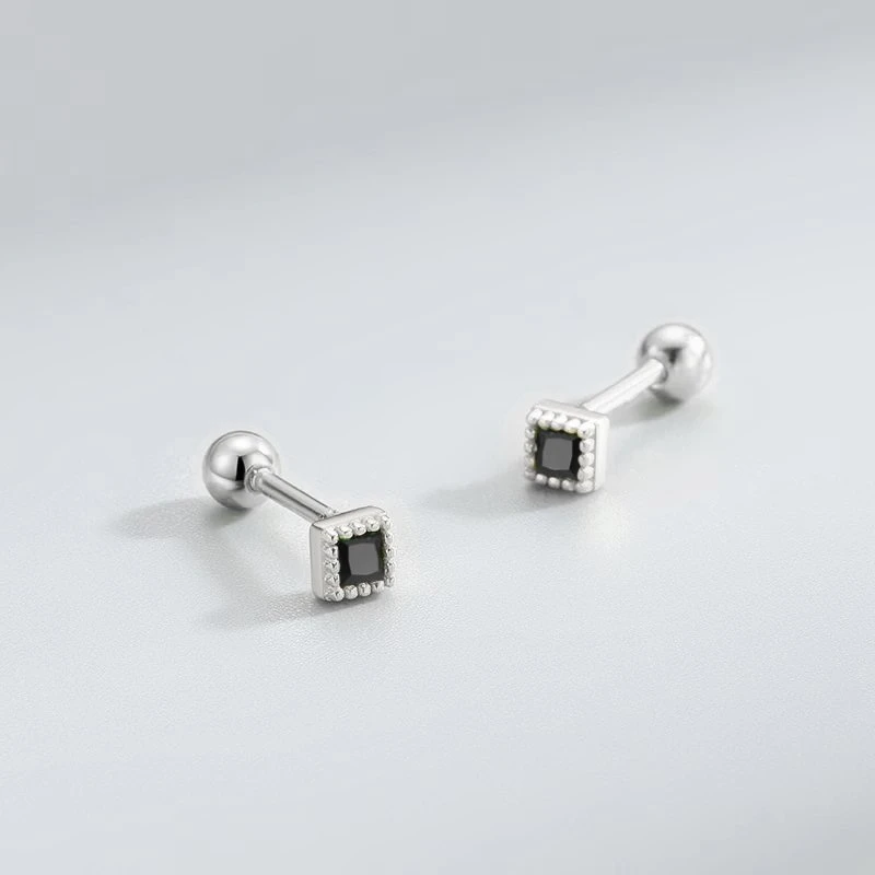 Helix auskarai Luxe Juodas