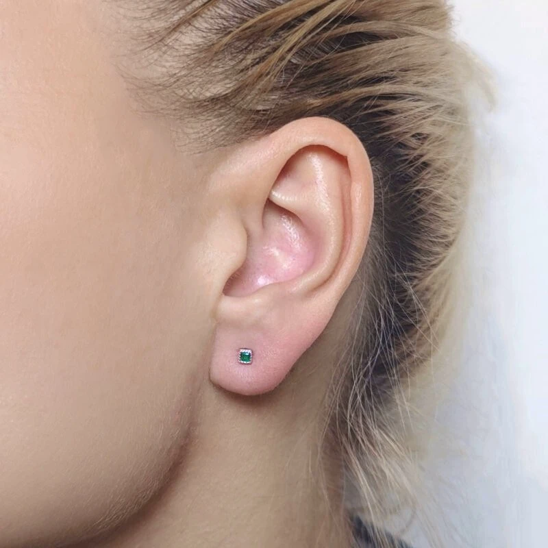 Helix auskarai Luxe Žalias