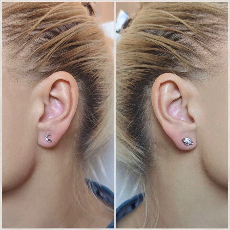 Helix auskarai Saturn