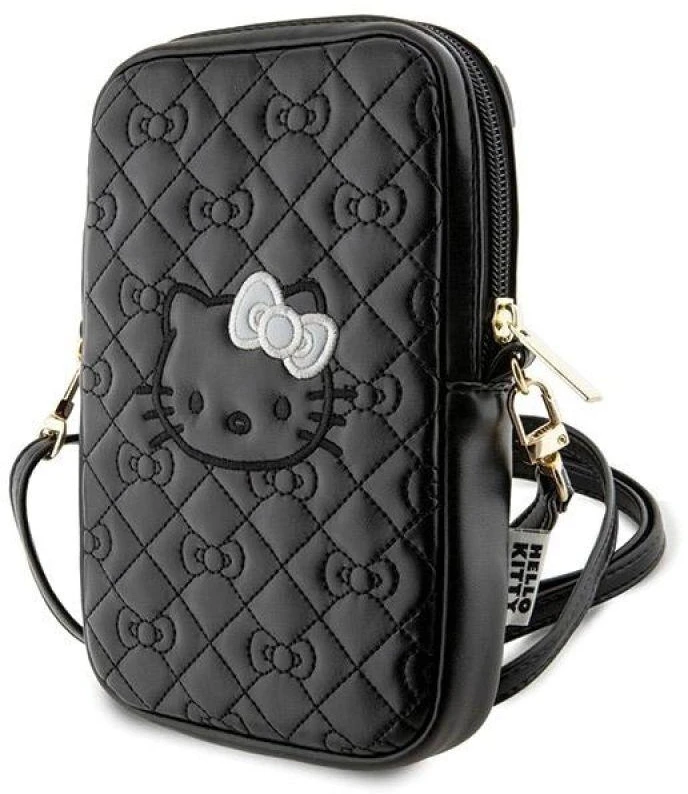 Hello Kitty Bag HKPBPEKHBPK juodos spalvos Quilted Bows Strap