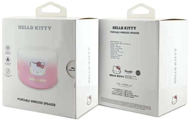 Hello Kitty Bluetooth 5.0 kolonėlė HKWSBT6GKEP rožinės spalvos Electroplate Gradient