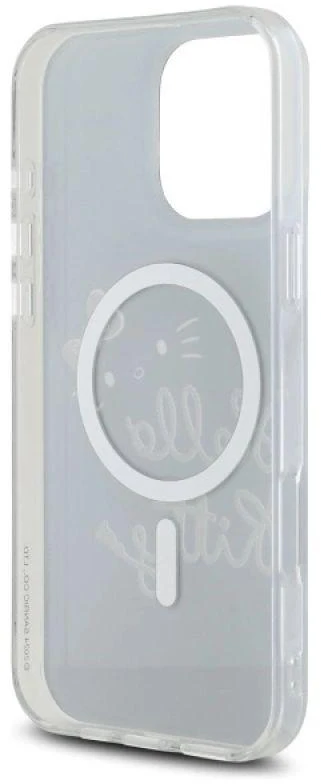 Hello Kitty HKHMP16XHGDIK Apple iPhone 16 Pro Max 6.9″ juodos spalvos kietas dėklas IML Golden Diva MagSafe