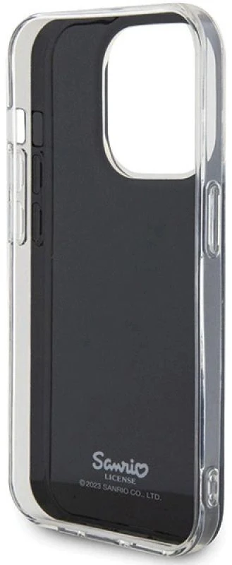 Hello Kitty HKHCP14LHKHLK Apple iPhone 14 Pro 6.1″ juodos spalvos kietas dėklas IML Kitty Face