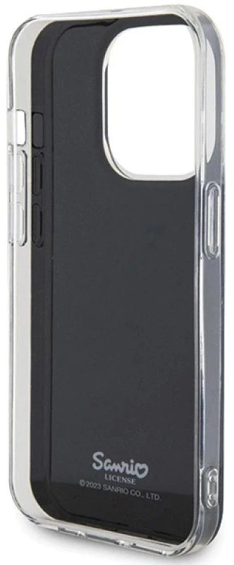 Hello Kitty HKHCP15XHKHLK Apple iPhone 15 Pro Max 6.7″ juodos spalvos kietas dėklas IML Kitty Face