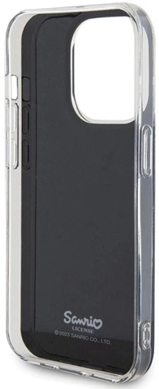 Hello Kitty HKHCP15LHKHLK Apple iPhone 15 Pro 6.1″ juodos spalvos kietas dėklas IML Kitty Face