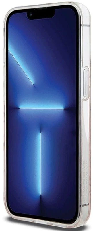 Hello Kitty HKHCP14LHCHPEP Apple iPhone 14 Pro 6.1″ rožinės spalvos kietas dėklas IML Gradient Electrop Crowded Kitty Head